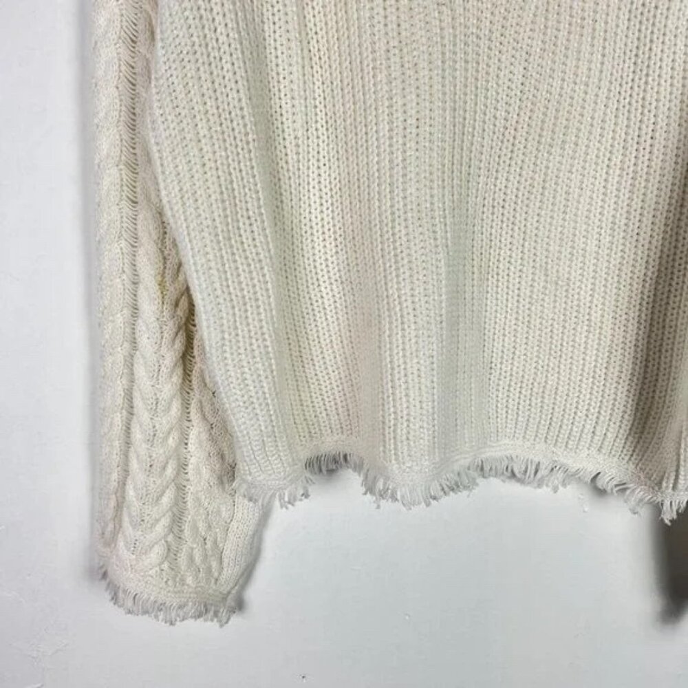 John + Jenn Atlas Fringe Sweater Revolve Pullover Fringe Boho Size XS EUC - Picture 4 of 13